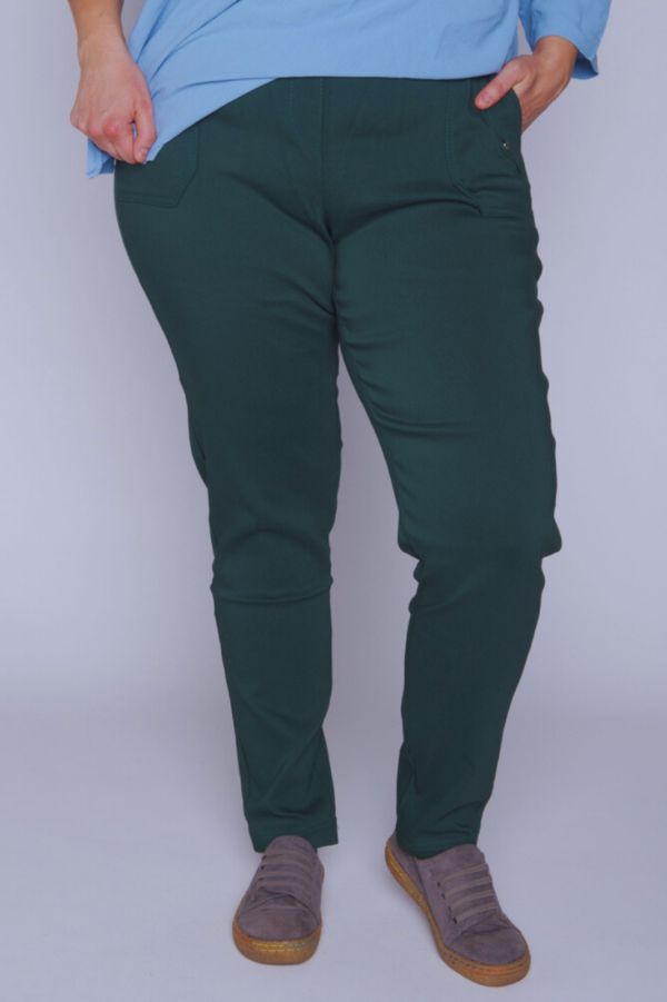 Spodnie CEVLAR nogawka zwężana kolor malachit