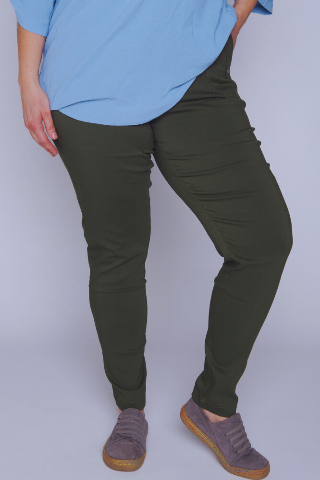 Spodnie CEVLAR nogawka zwężana kolor khaki