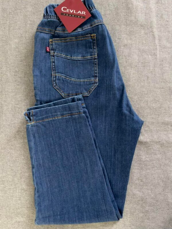 Spodnie z jeansu Cevlar BJ 03 kolor granatowy, plus size XXL