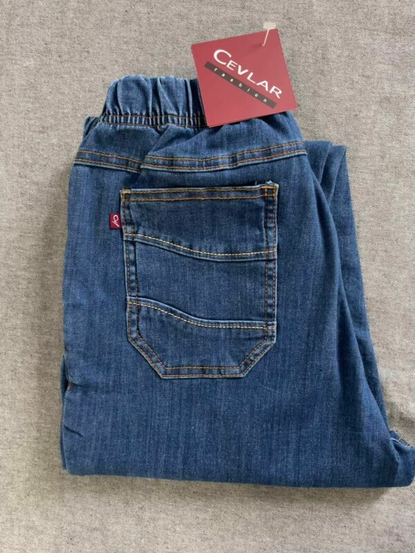 Spodnie z jeansu Cevlar BJ 03 kolor granatowy, plus size XXL