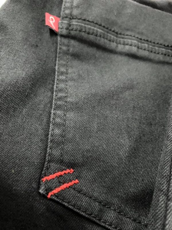 Spodnie z jeansu Cevlar BJ 01 zwężana nogawka czarny