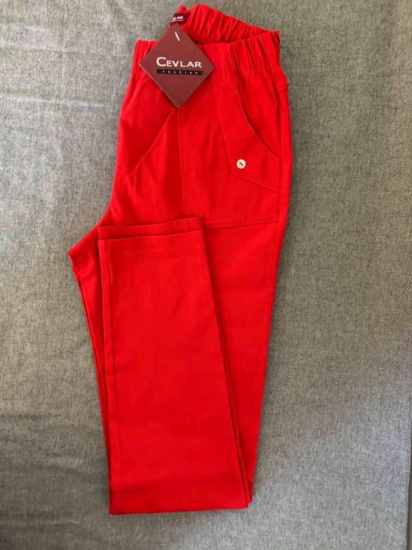 Spodnie Cevlar B09 kolor czerwony, plus size XXL