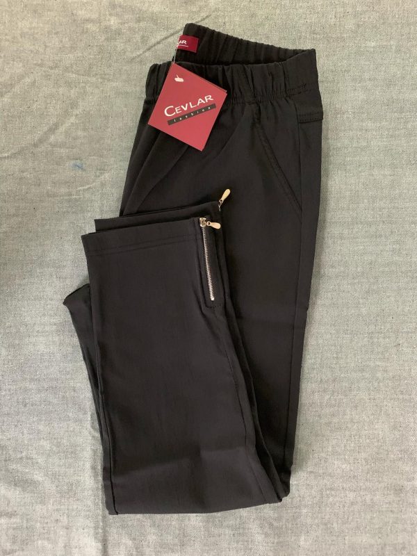 Spodnie z bengaliny Cevlar B04 kolor czarny, plus size XXL