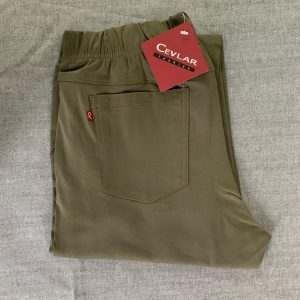 Spodnie z bengaliny Cevlar B04 kolor khaki, plus size XXL