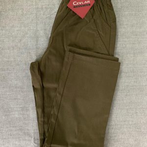 Spodnie z bengaliny Cevlar B02 kolor ciemna zieleń wojskowa, plus size XXL