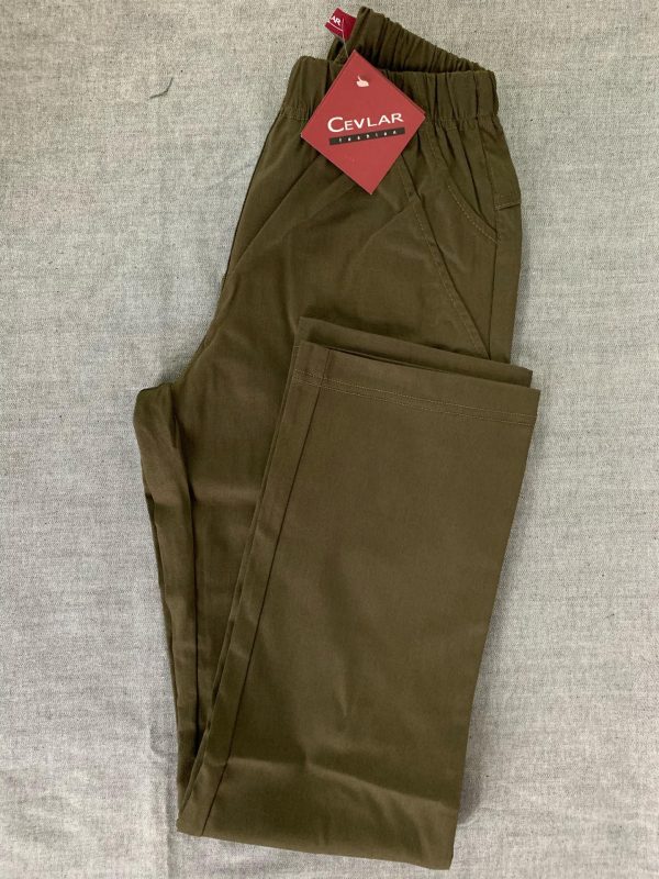 Spodnie z bengaliny Cevlar B02 kolor ciemna zieleń wojskowa, plus size XXL