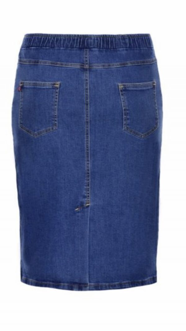 Spódnica jeans Cevlar Luna kolor granatowy