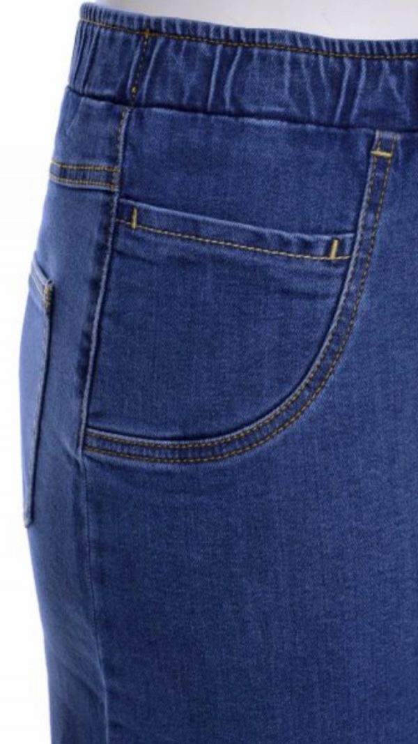 Spódnica jeans Cevlar Luna kolor granatowy