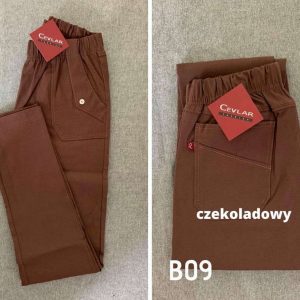 Spodnie Cevlar B09 kolor czekoladowy, plus size XXL