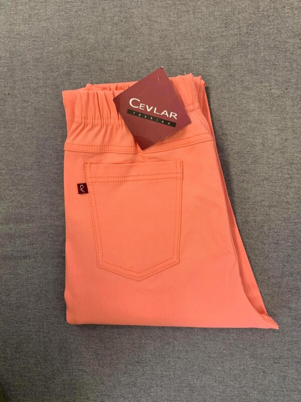 Spodnie z bengaliny Cevlar B04 kolor coral, plus size XXL