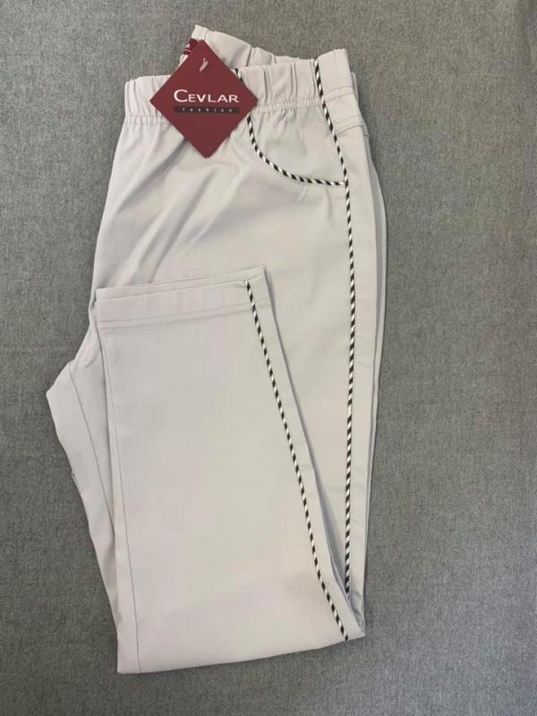 Spodnie z bengaliny Cevlar B06 kolor jasny gołąb, plus size XXL
