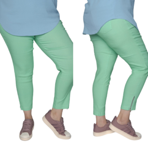Spodnie CEVLAR z zameczkami kolor pistacja