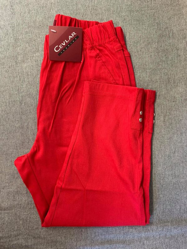Spodnie Cevlar B05 długość 3/4 kolor czerwony