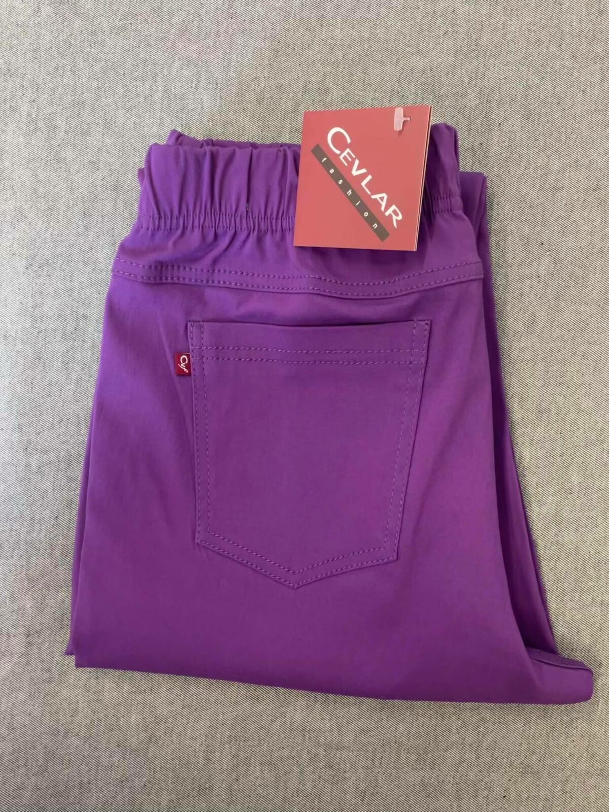 Spodnie z bengaliny Cevlar B04 kolor śliwkowy, plus size XXL