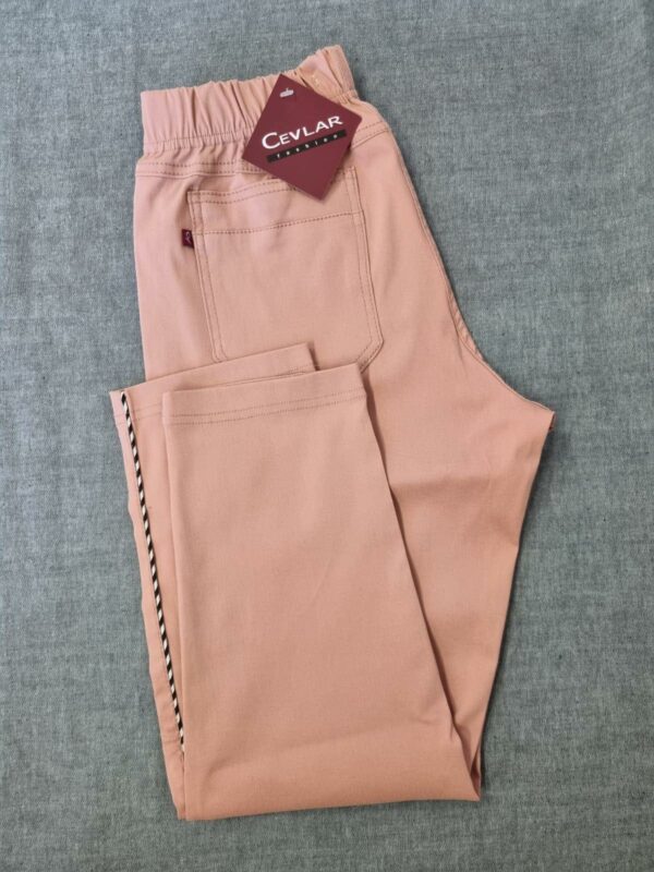 Spodnie z bengaliny Cevlar B06 kolor brudny róż, plus size XXL