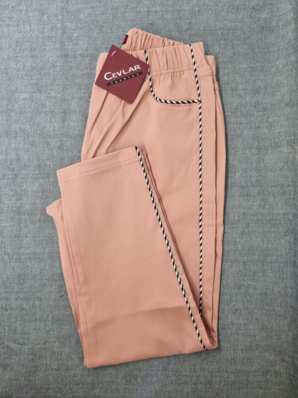 Spodnie z bengaliny Cevlar B06 kolor brudny róż, plus size XXL