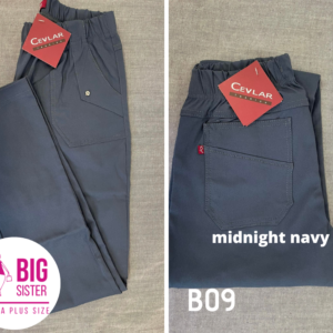 Spodnie z bengaliny Cevlar B09 kolor midnight navy, plus size