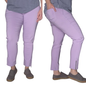 Spodnie CEVLAR z zameczkami kolor lilac