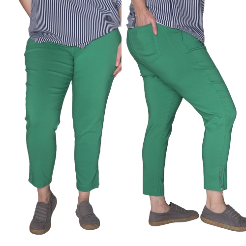 Spodnie CEVLAR z zameczkami kolor soczysta trawa