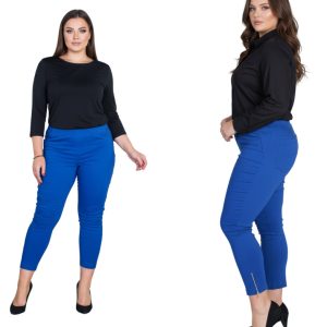 Spodnie CEVLAR z zameczkami kolor chabrowy