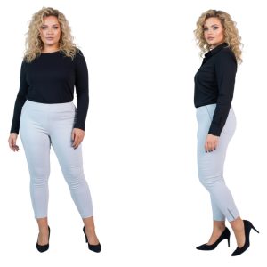 Spodnie CEVLAR z zameczkami kolor jasny gołąb