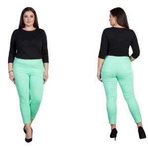 Spodnie CEVLAR z zameczkami kolor pistacja