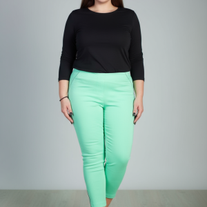 Spodnie CEVLAR z zameczkami kolor pistacja