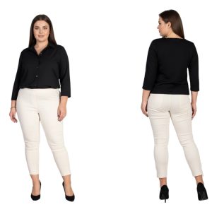 Spodnie CEVLAR z zameczkami kolor jasny beż