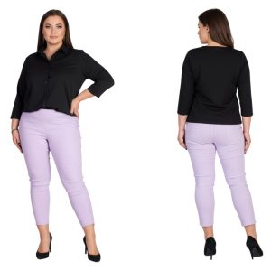 Spodnie CEVLAR z zameczkami kolor lilac