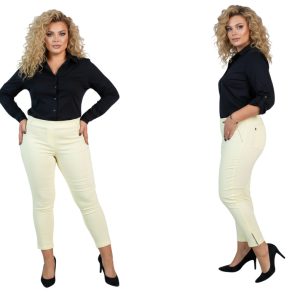 Spodnie CEVLAR z zameczkami kolor banan