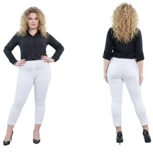 Spodnie z zameczkami CEVLAR kolor biały