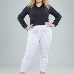 Spodnie z zameczkami CEVLAR kolor biały