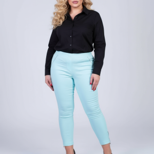 Spodnie CEVLAR z zameczkami kolor baby blue