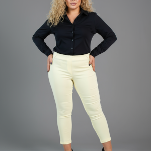 Spodnie CEVLAR z zameczkami kolor banan