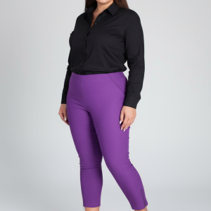 Spodnie CEVLAR z zameczkami kolor śliwkowy