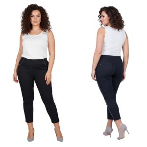 Spodnie CEVLAR z lamówką kolor czarny