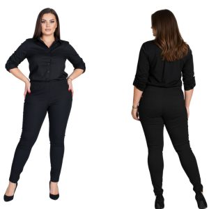 Spodnie CEVLAR zwężona nogawka kolor czarny