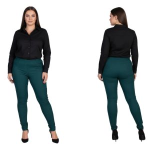 Spodnie CEVLAR zwężona nogawka kolor malachit