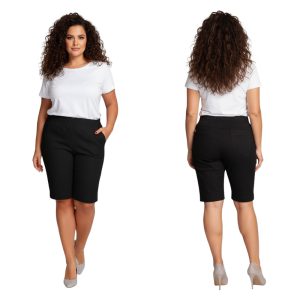 Bermudy CEVLAR długość do kolan kolor czarny