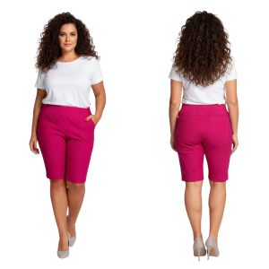 Bermudy CEVLAR długość do kolan kolor fuksja