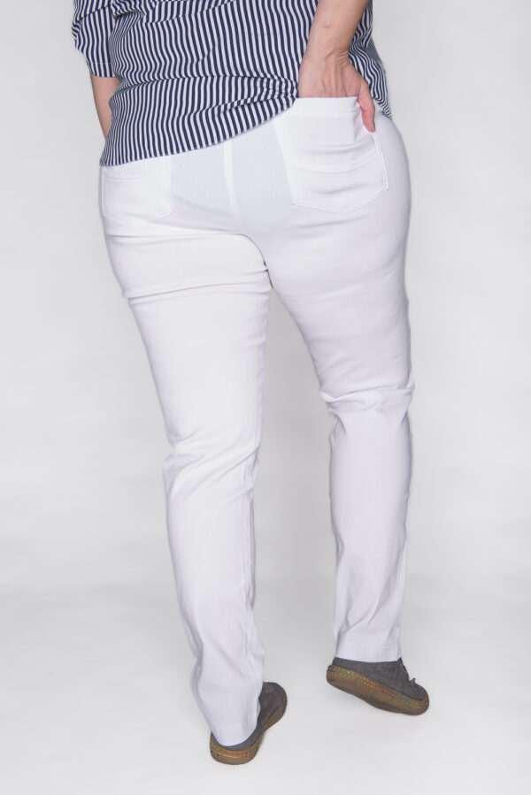 Spodnie CEVLAR zwężona nogawka kolor biały