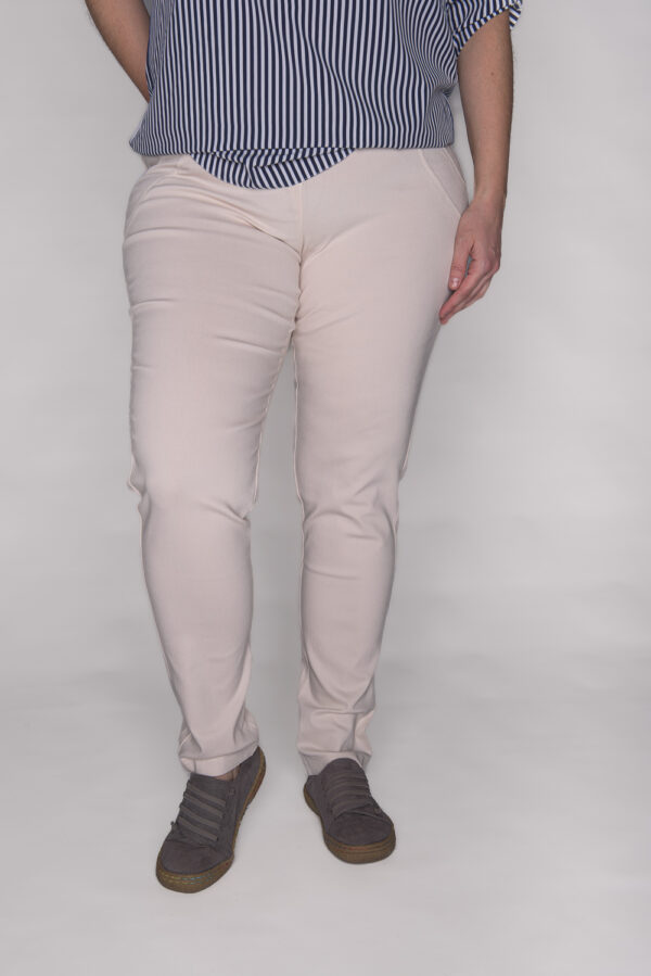 Spodnie CEVLAR zwężona nogawka kolor jasny beżowy