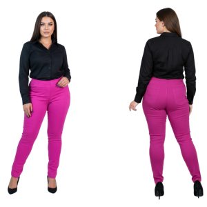 Spodnie CEVLAR zwężona nogawka kolor fuksja