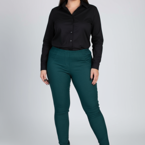 Spodnie CEVLAR zwężona nogawka kolor malachit