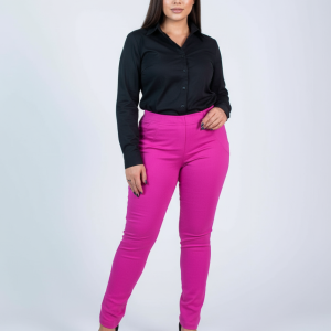 Spodnie CEVLAR zwężona nogawka kolor fuksja