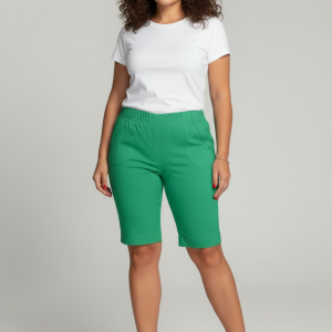 Bermudy CEVLAR długość do kolan kolor soczysta trawa