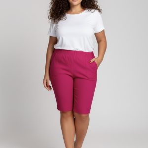 Bermudy CEVLAR długość do kolan kolor fuksja