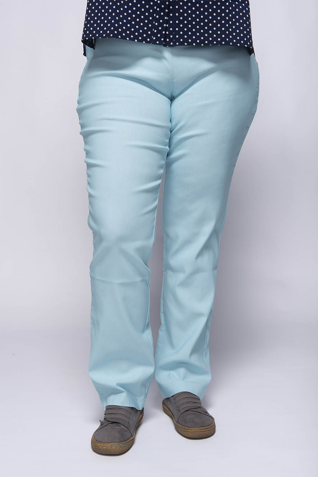 Spodnie CEVLAR prosta nogawka kolor baby blue