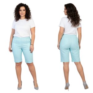 Bermudy CEVLAR długość do kolan kolor baby blue