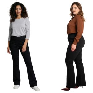 Jeansy CEVLAR typu dzwon kolor czarny